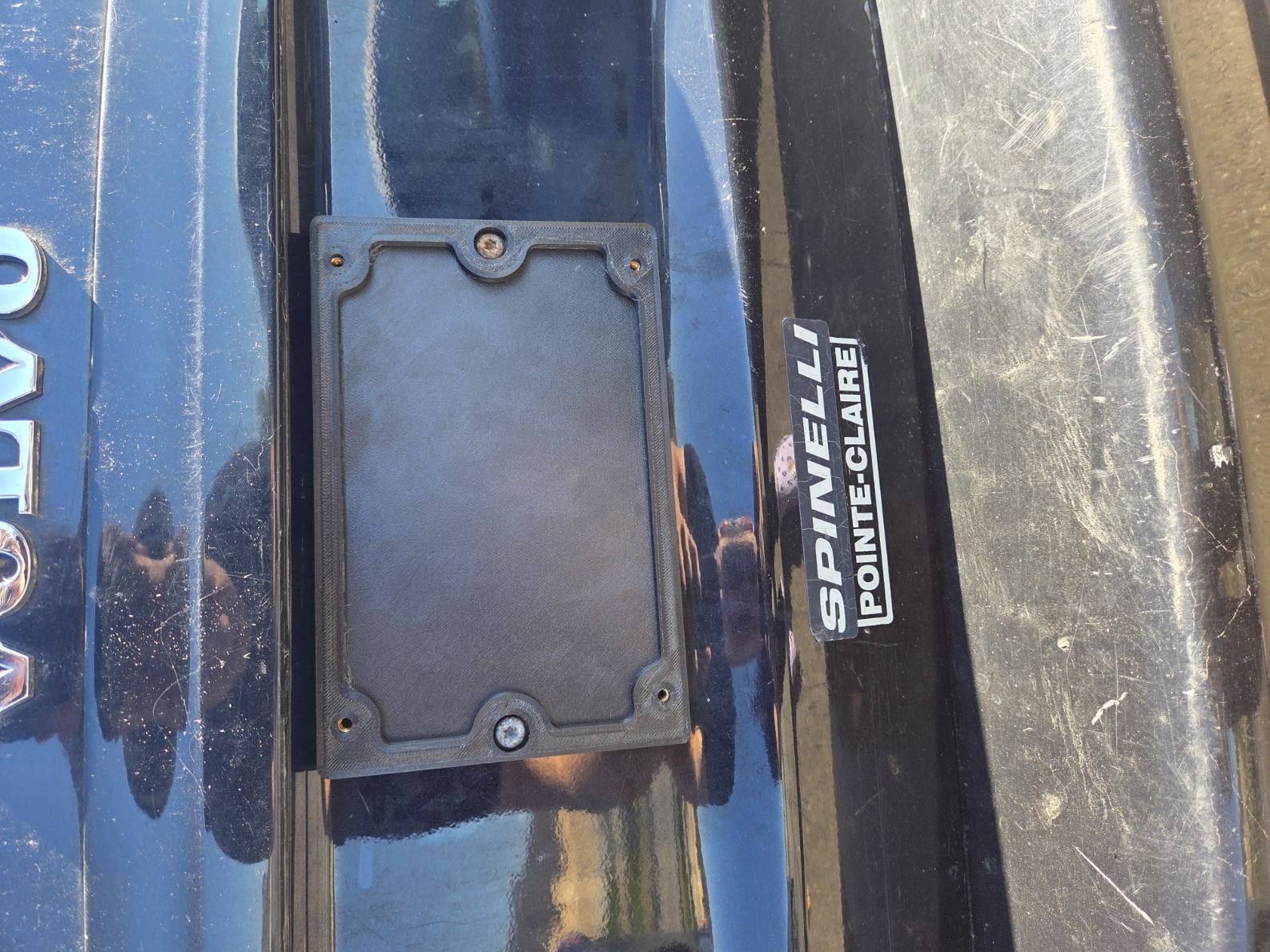 Volvo S40 plate mount