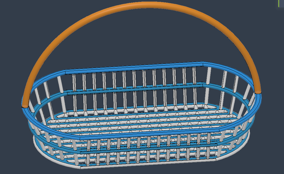 Easter bucket 3D model