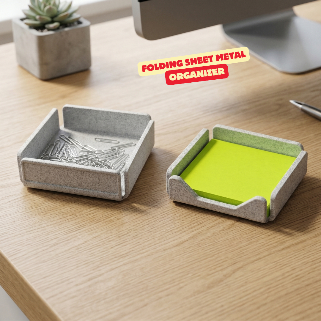 FOLDING SHEET METAL - ORGANIZER / OFFICE ESSENTIALS / MODERN & MINIMAL OFFICE DECOR