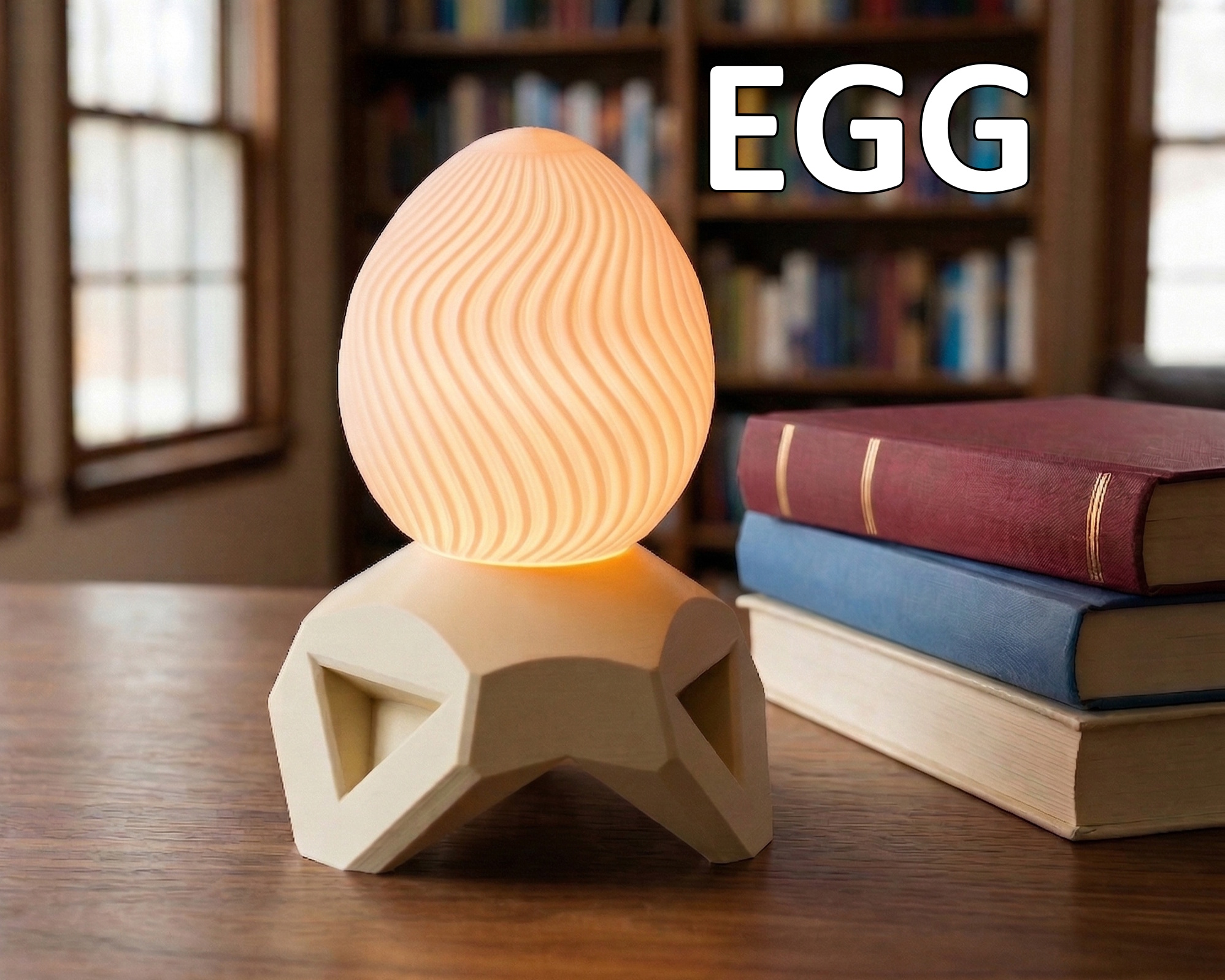 Twisty Egg Lamp