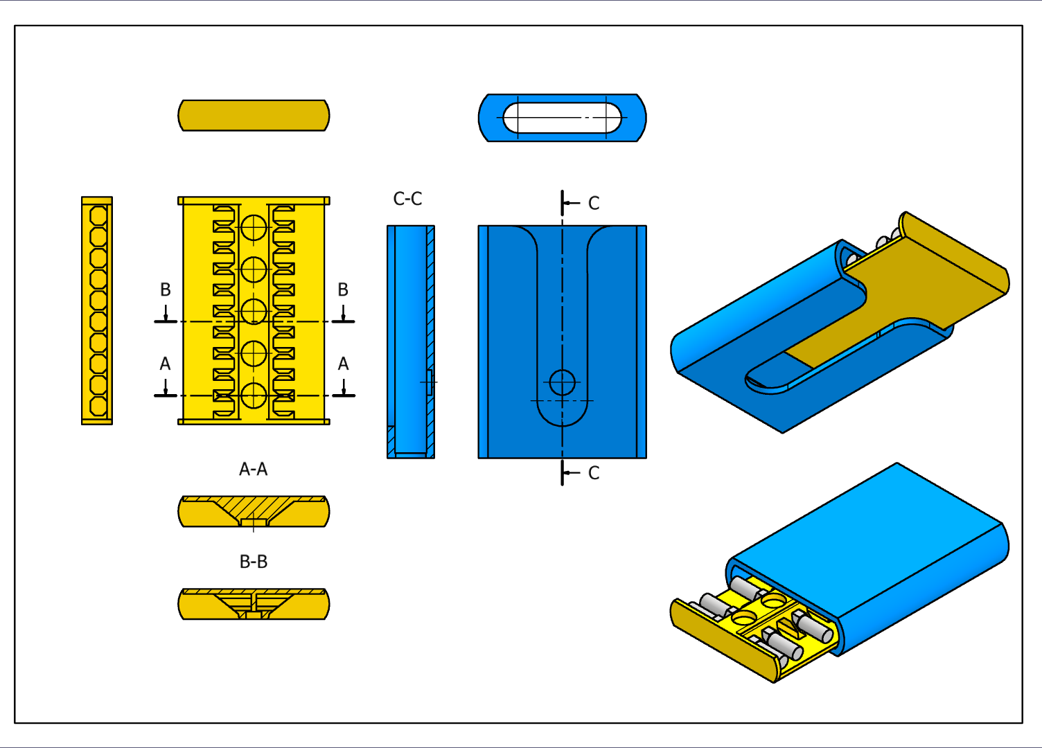 Miniatura 3 do modelo 3D Bit holder case for 1/4" hex bits