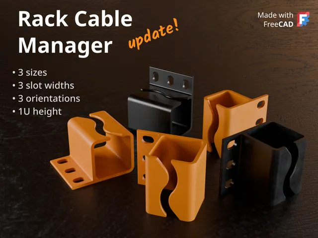 1U Rack Cable Manager / Organizer