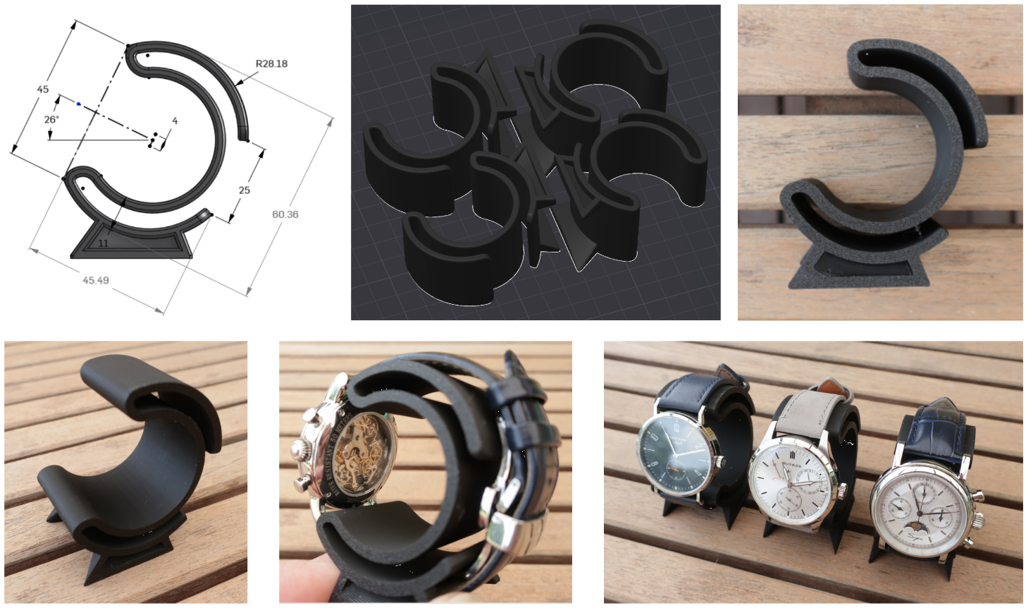 Simple watch stand for mechanical watches