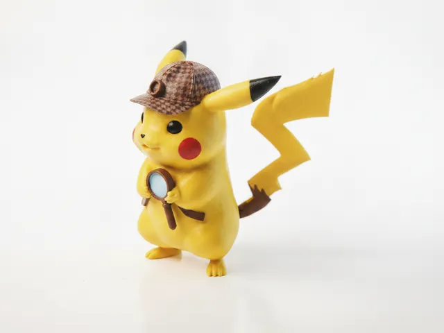 Pikachu Detective Figurine Pokemon 3D Printable