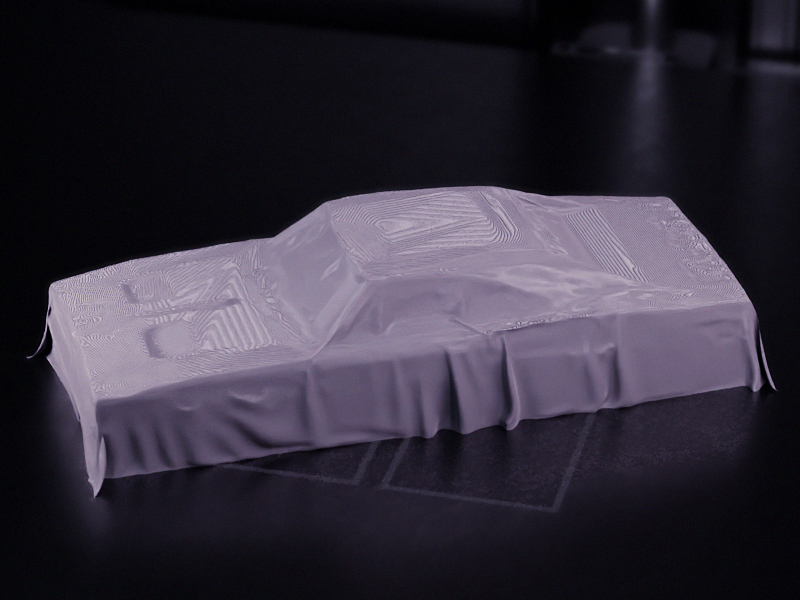 Covered 69 Charger Xmod STL File – Vehicle Reveal Presentation 3D Printable Model