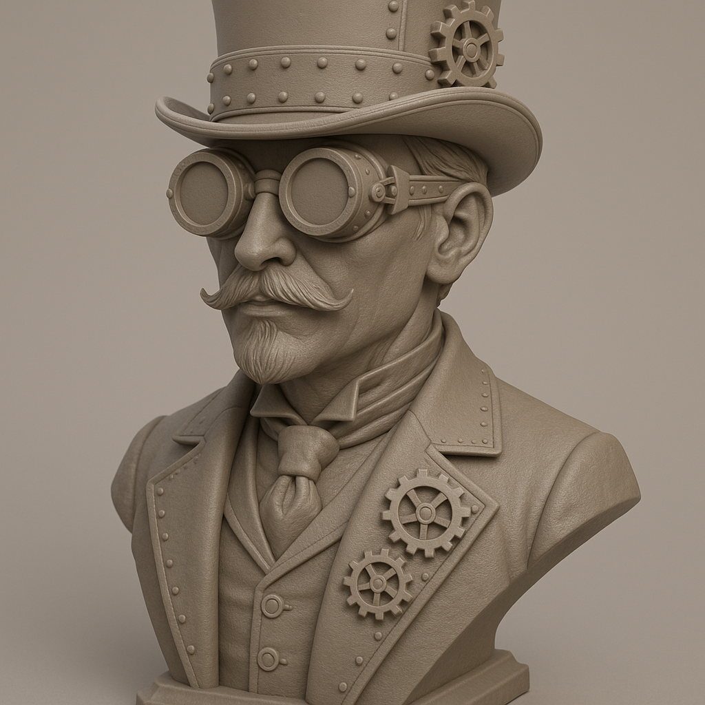 Steampunk Bust of a Gentleman