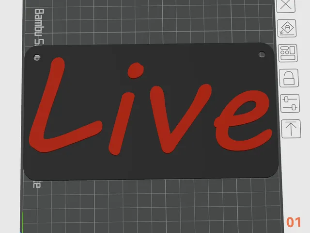 100x180MM Sign (Live)
