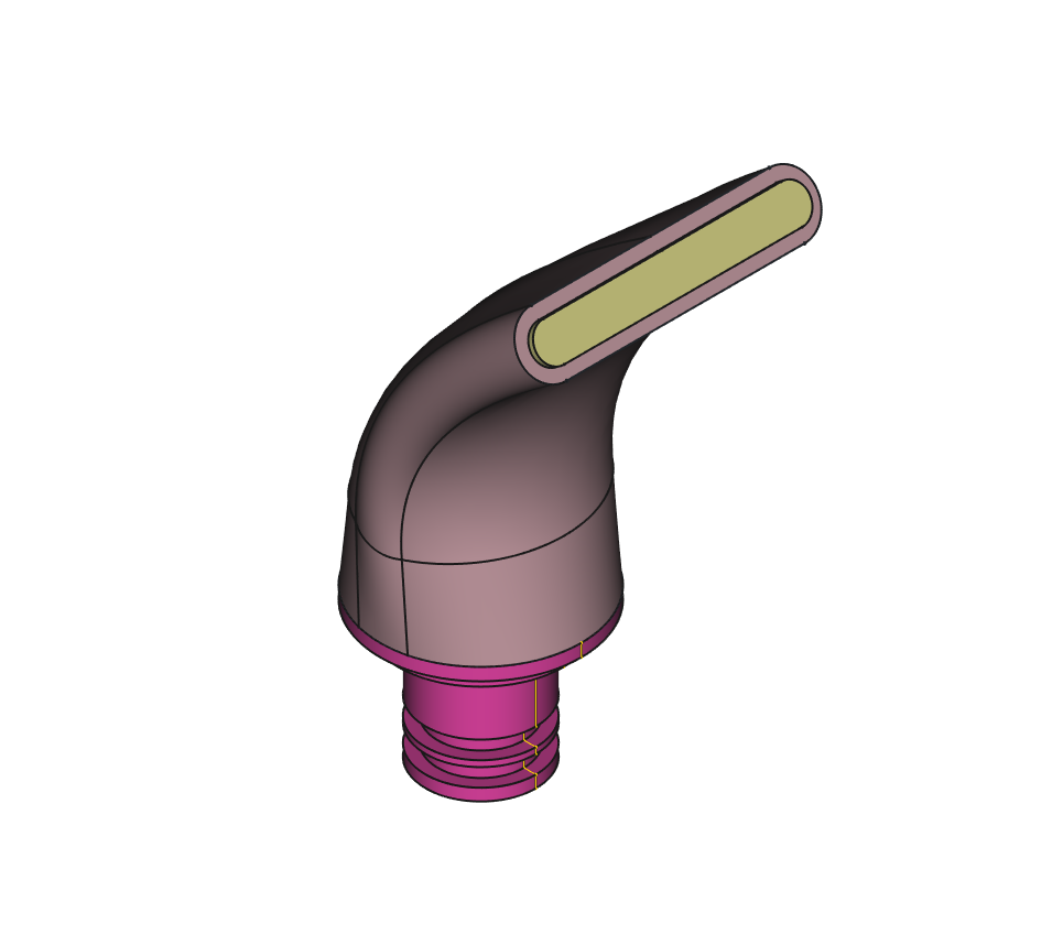 Short bath tap spout — miniatura 2