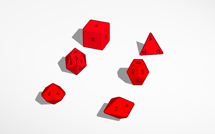 D&D dice set