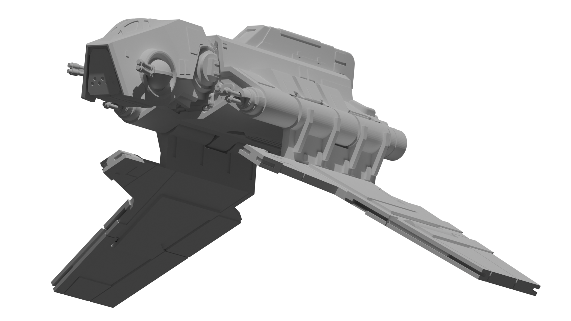 Miniatura 9 do modelo 3D Star Wars Republic Nu-Class Attack Shuttle