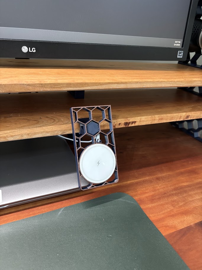 Side-Clip Honeycomb MagSafe Phone Dock (Monitor Stand Add-On)