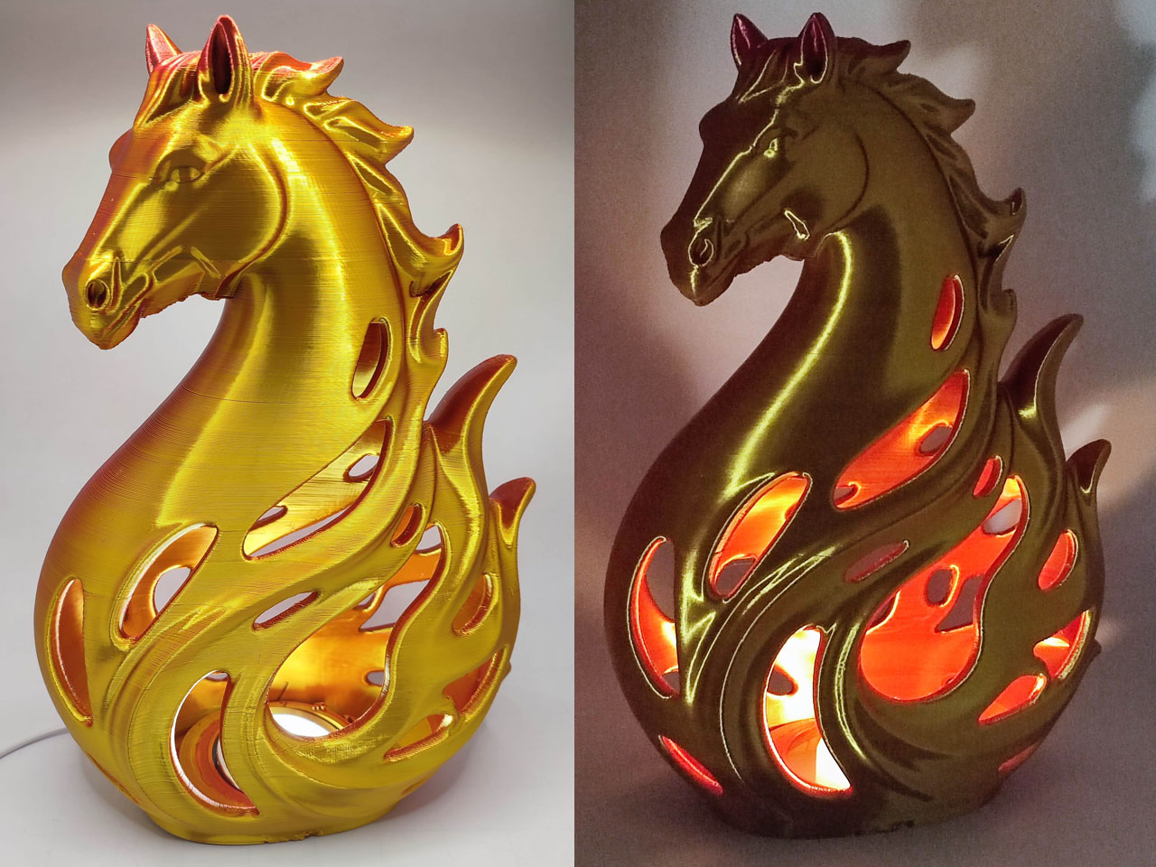 Fire Horse Lamp - e.g. LED Tealight or Bambu Lab LED Kit