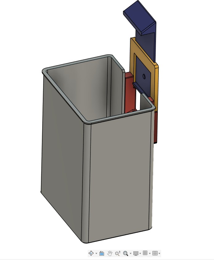 Anycubic Kobra S1 POOP BIN WITH DOOR 3D model thumbnail