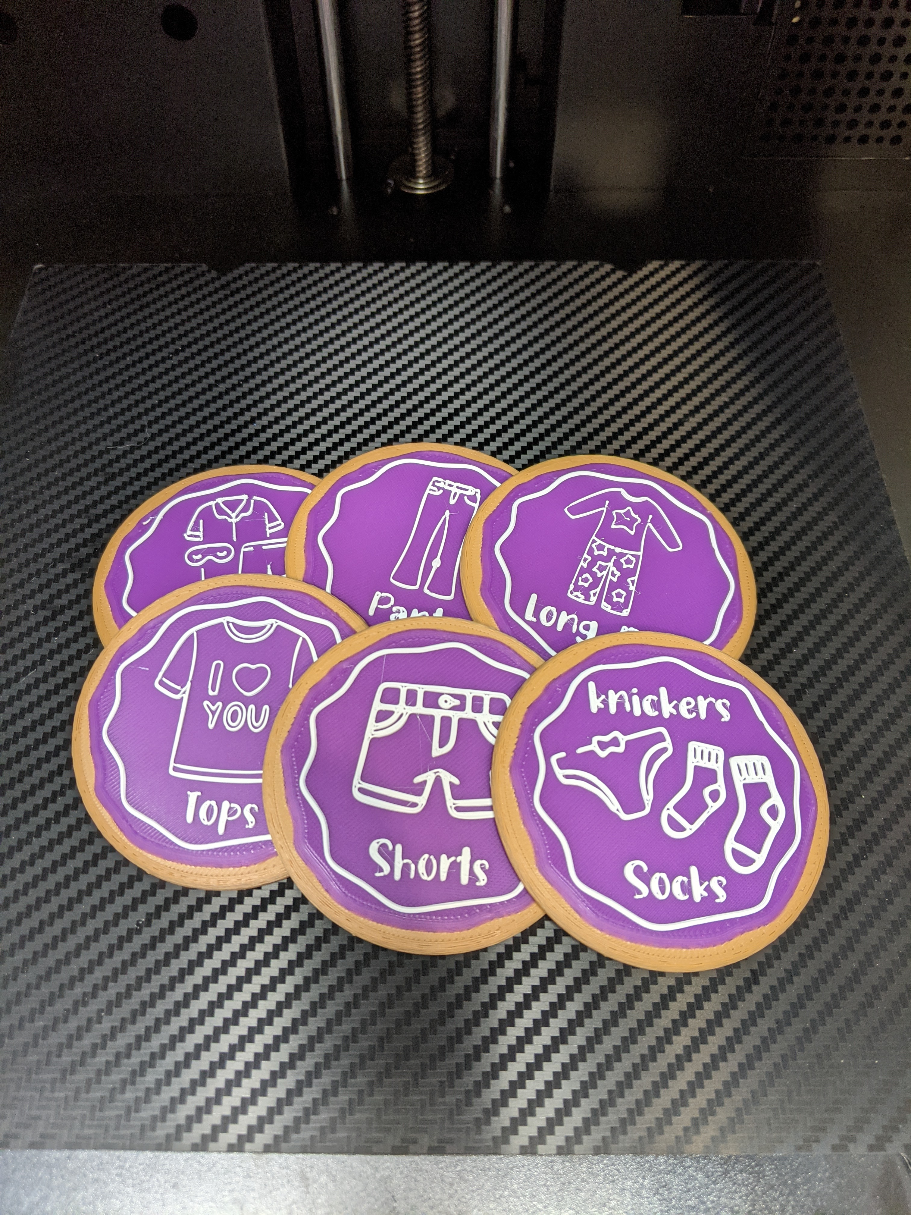 Clothing Storage Labels (Iced Cookie Shaped)