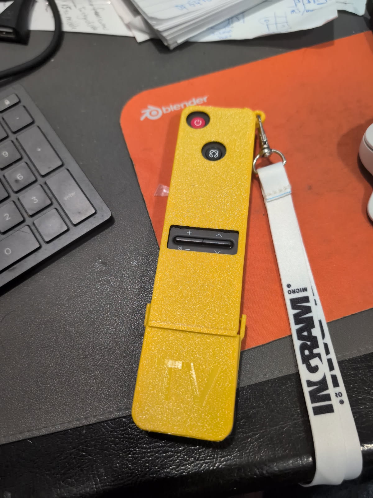 Case to restrict buttons on LG TV magic remote for sight impaired