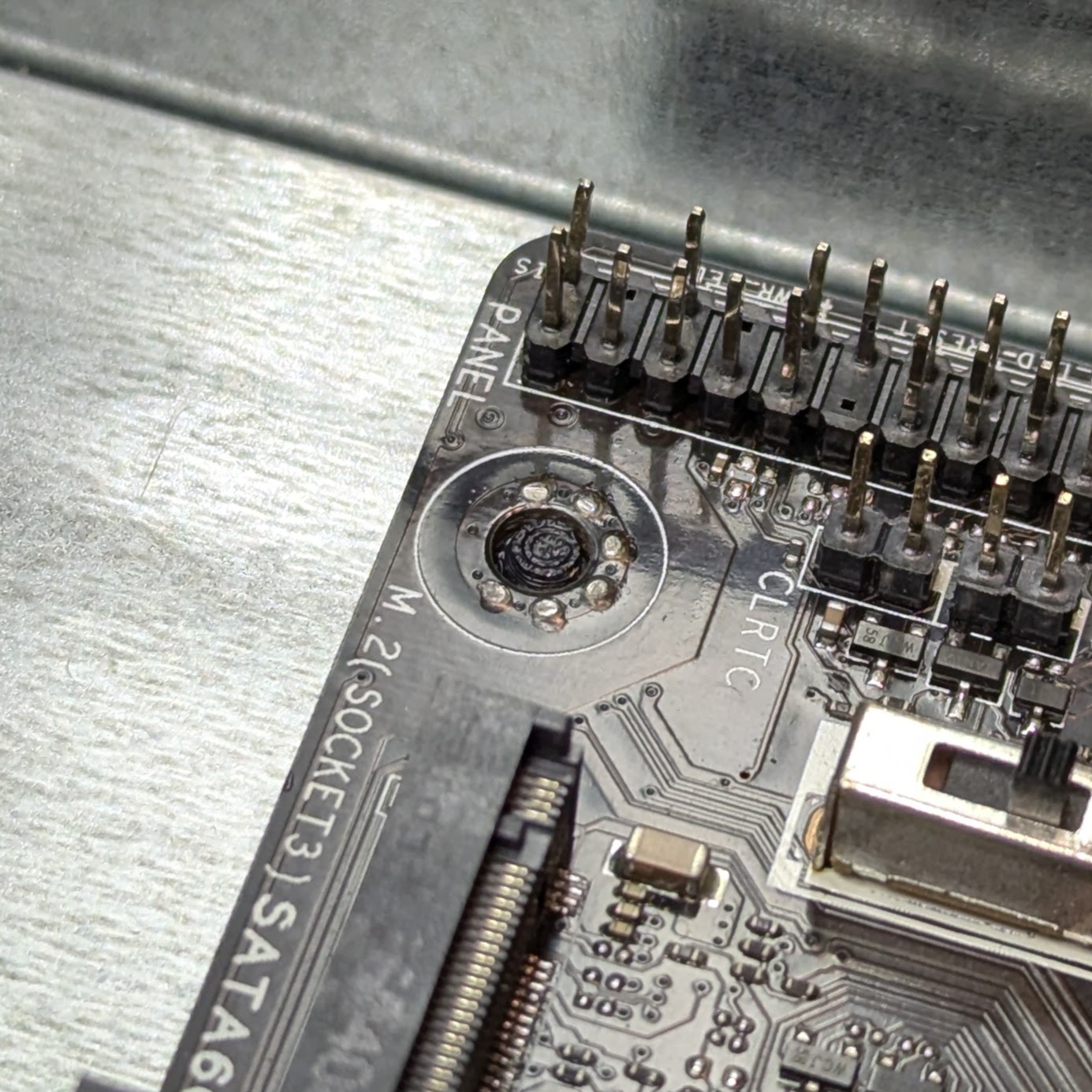 #6-32 6mm Tall Motherboard Standoff with 2 mm Pin