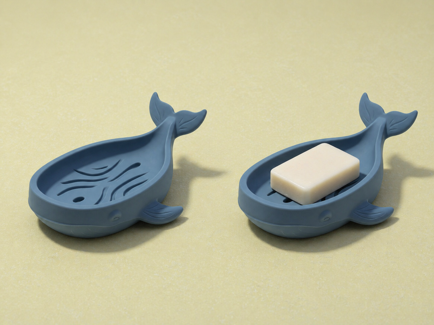 Blue Whale Soap Holder Decorative Animal Soap Dish Bathroom Organizer