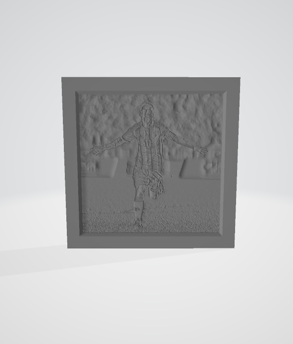 Lionel Messi Flat Framed Lithophane Artwork - World Cup