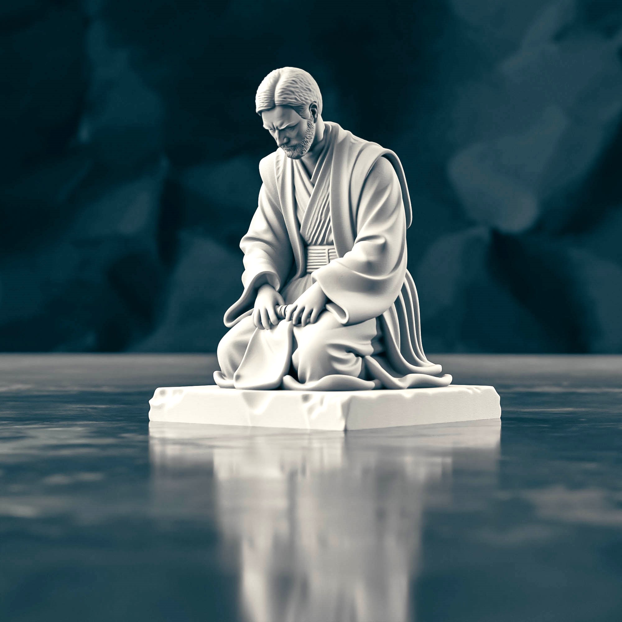 Obi-Wan Kenobi Contemplation Statue