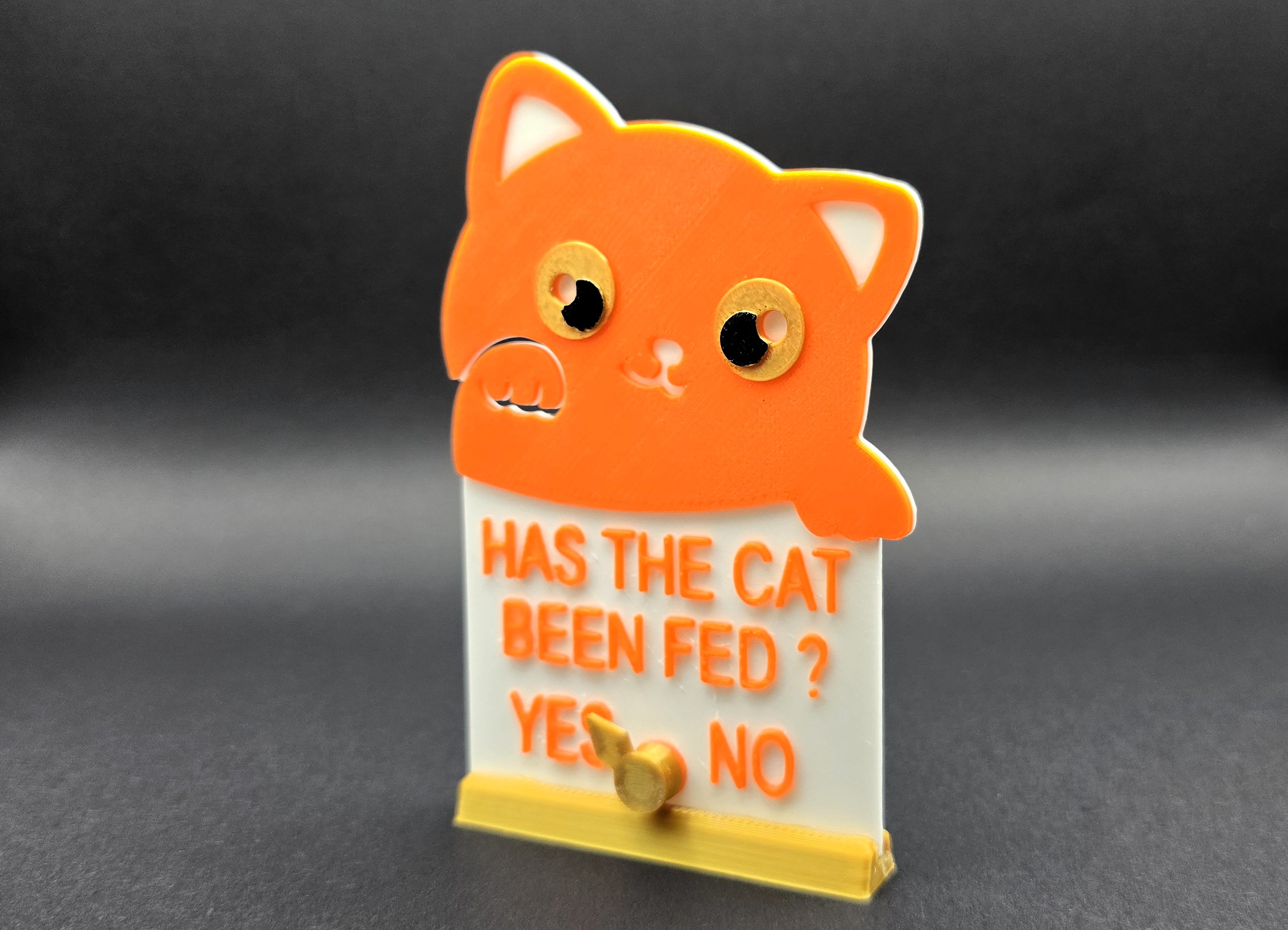 PET CAT FEEDING SIGN