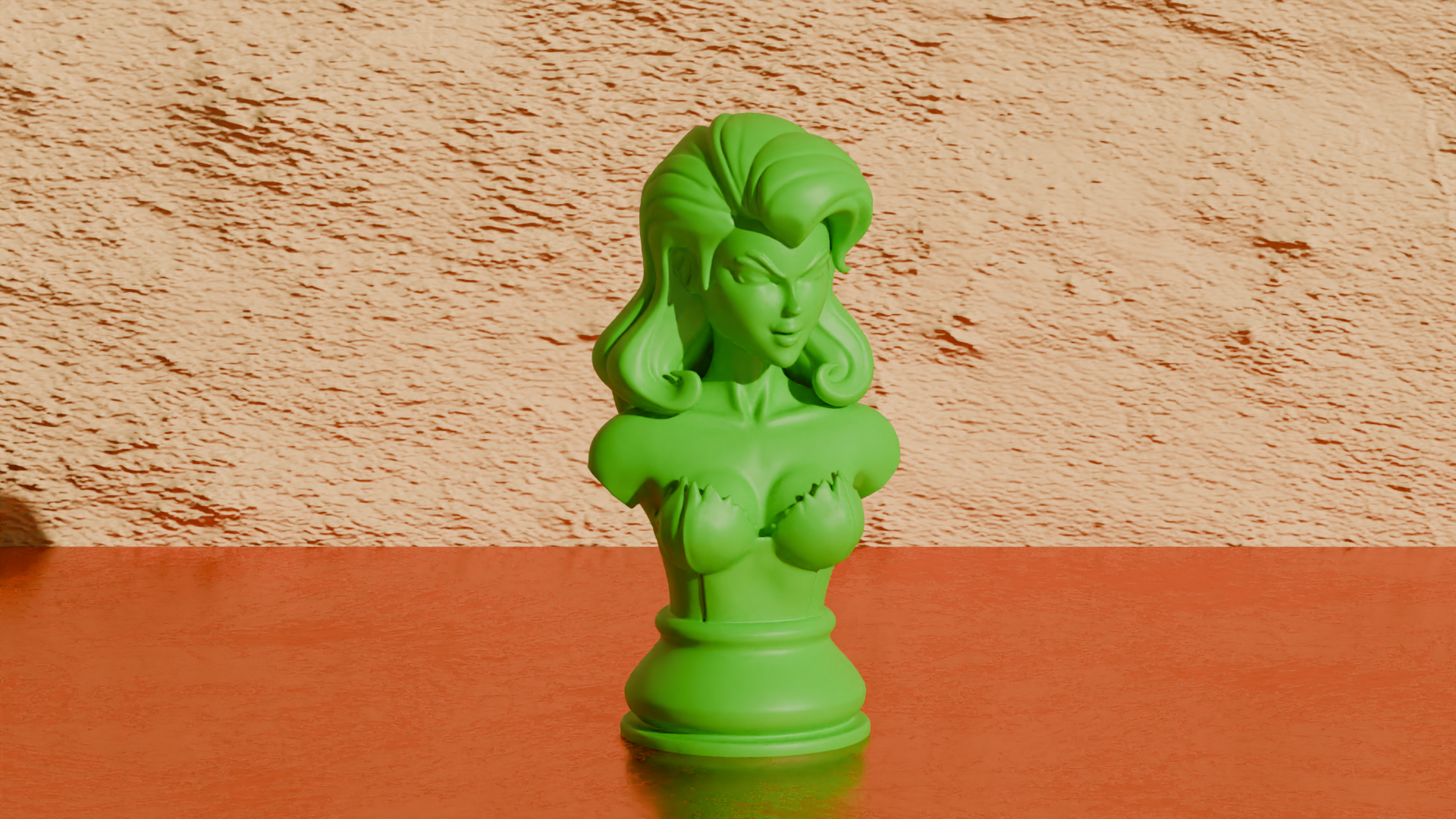 Poison Ivy Bust - DC Comics Figures 3D model by CalebTimoteo