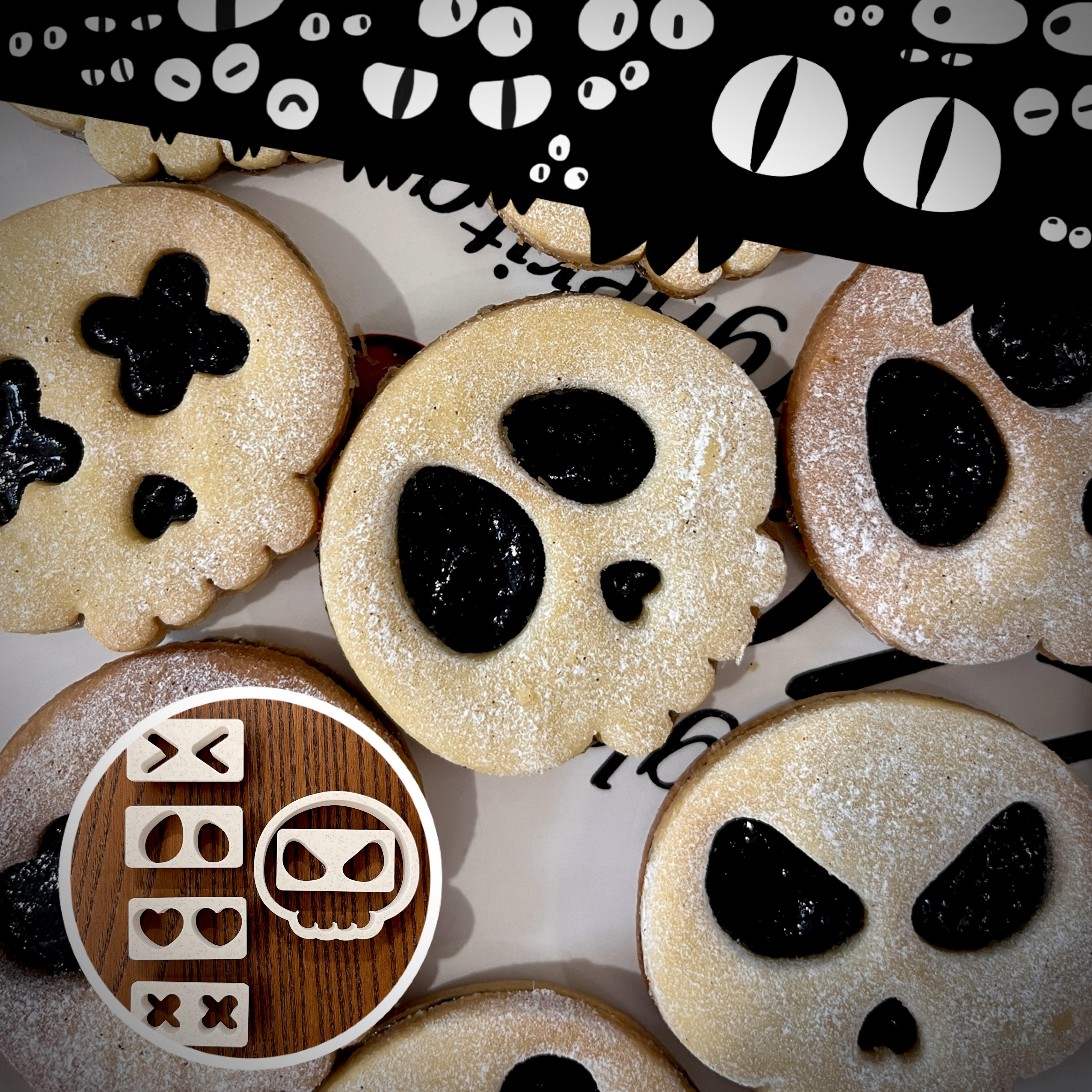 "Skull" (Halloween) Cookie Cutter set