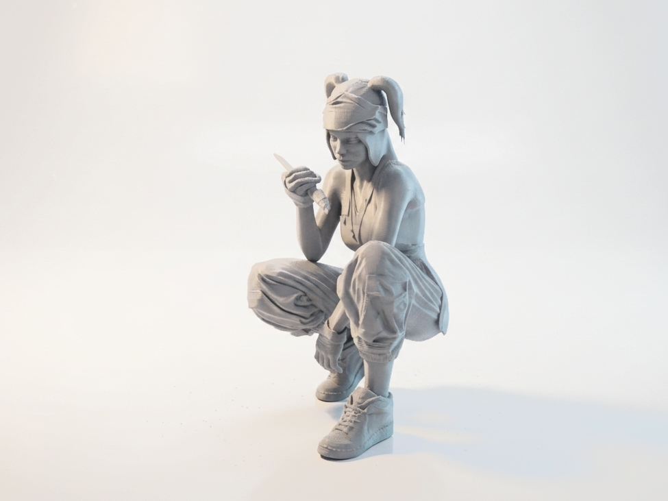 Painter Lady Figurine Female Art 3D Printable