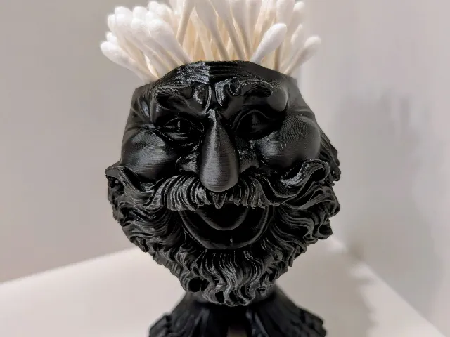 Gnome Head- Q-tip Holder