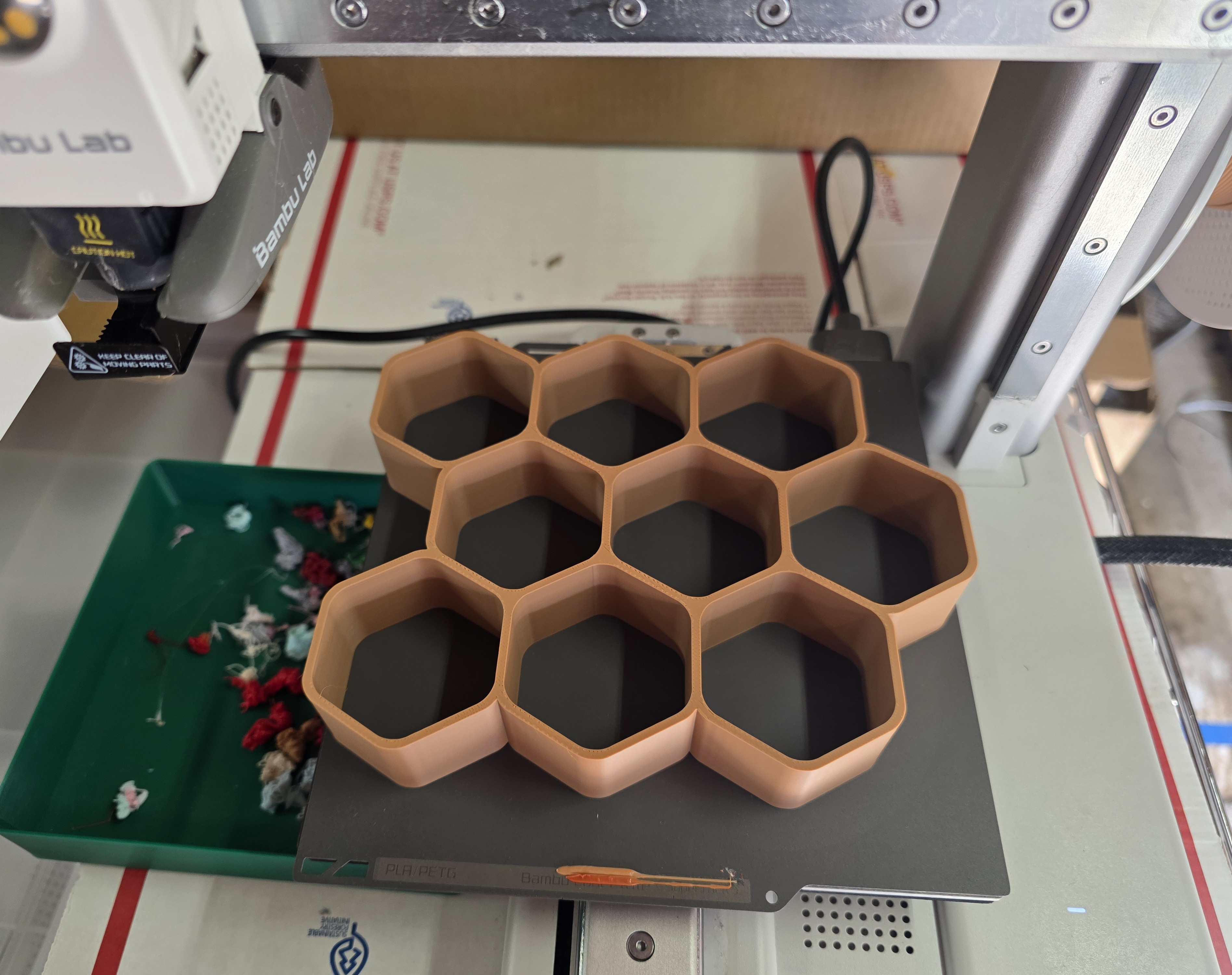Scalable 12 Miniature Hex Display Shelf - No Supports — thumbnail 6