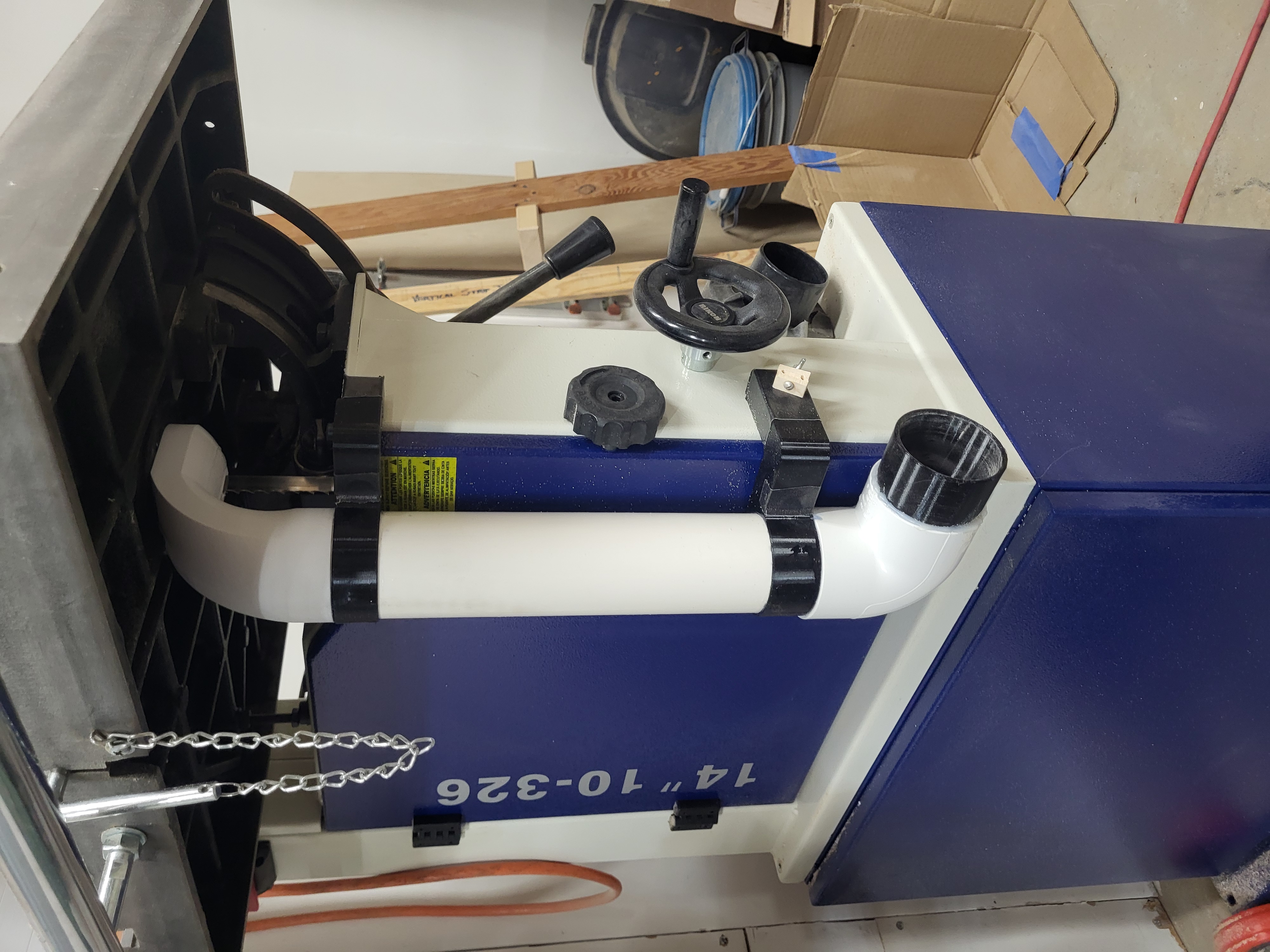 Magnetic Mounts for Rikon 10-326 Bandsaw Dust Chute