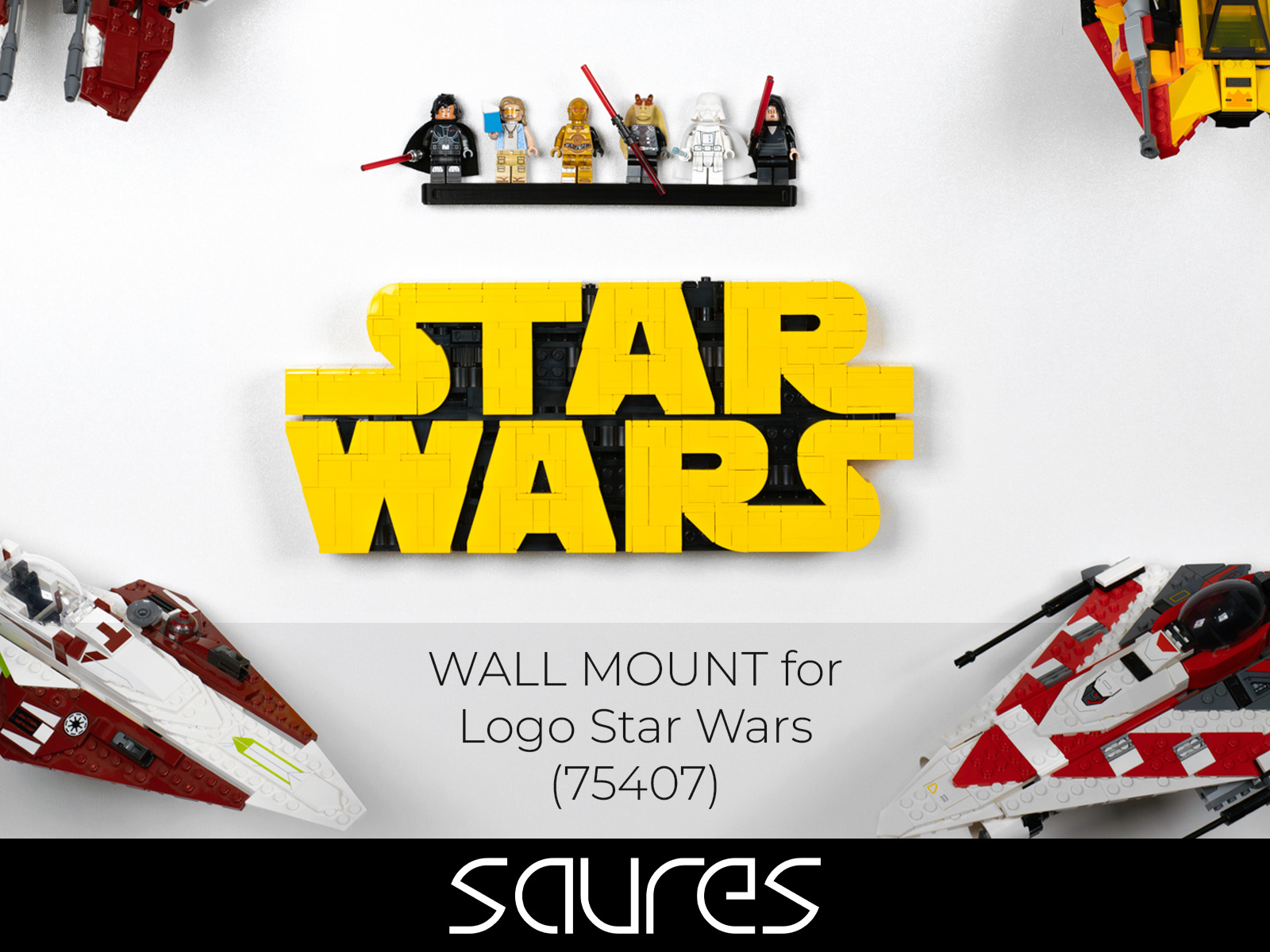 Logo LEGO Star Wars (75407) - Invisible wall mount