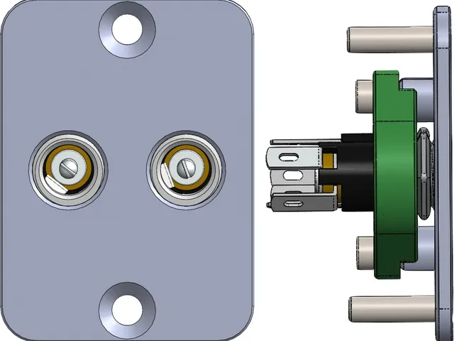 DC barrel jack mount 5.5 x 2.1 V2