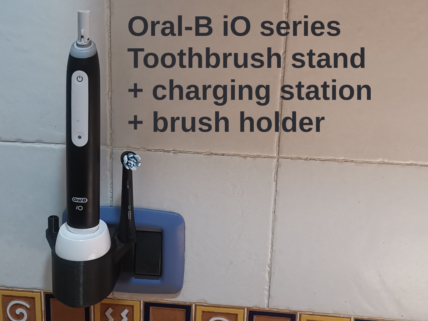 Oral-B iO Series Toothbrush Stand - For Vertical Europlug