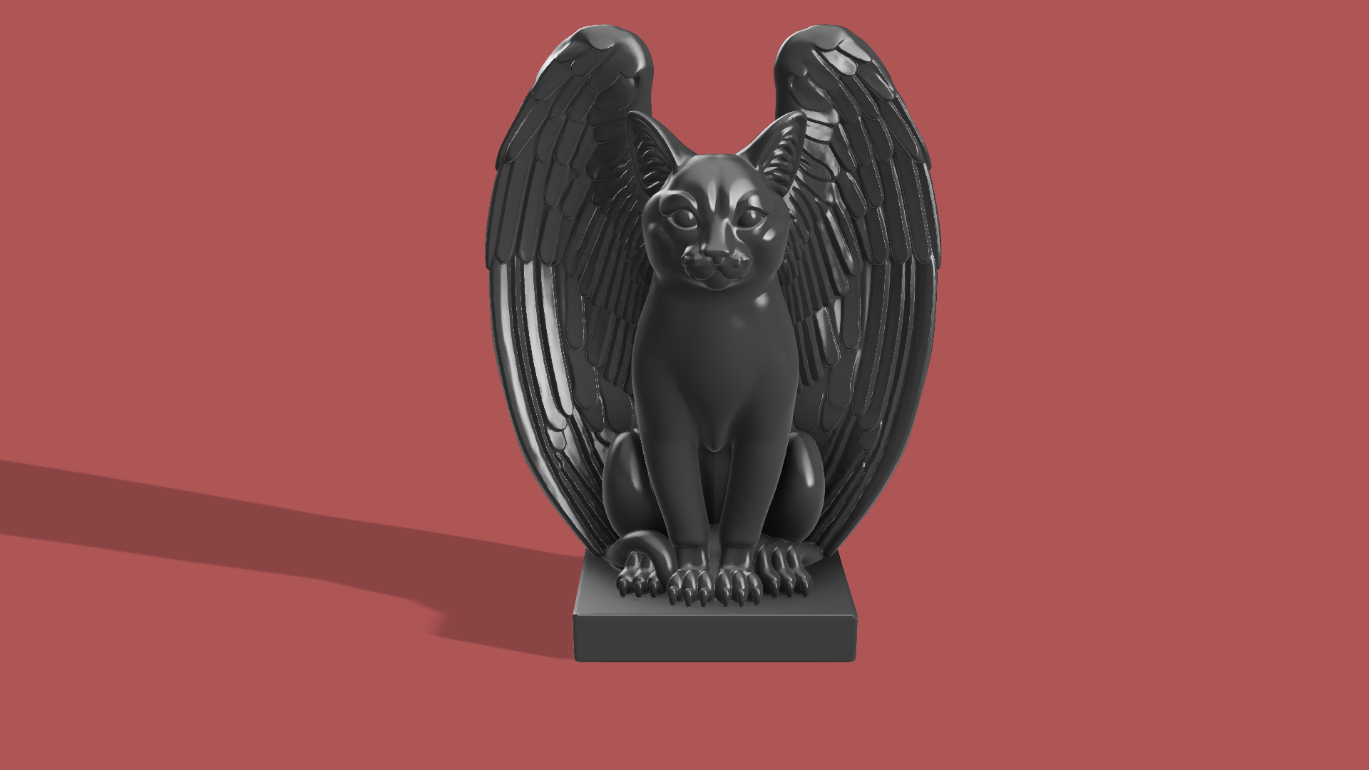 Winged Cat Guardian