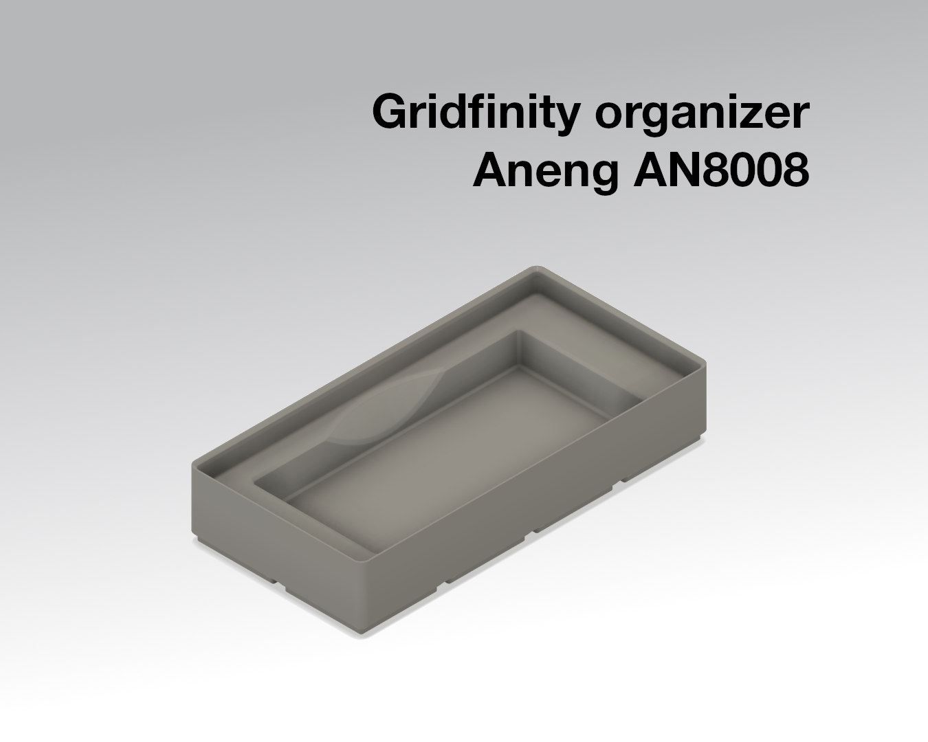 Gridfinity holder for Aneng AN8008 multimeter