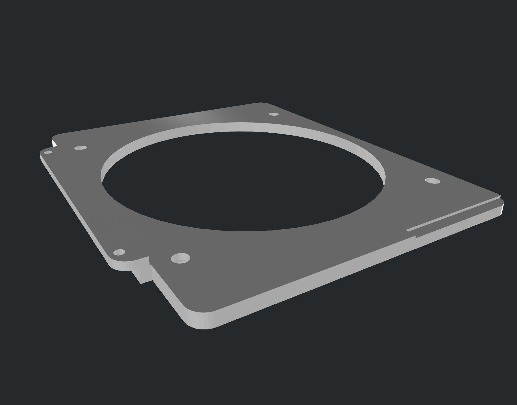 NCase M2 Grater - Single 120mm Front Fan Bracket v2.2