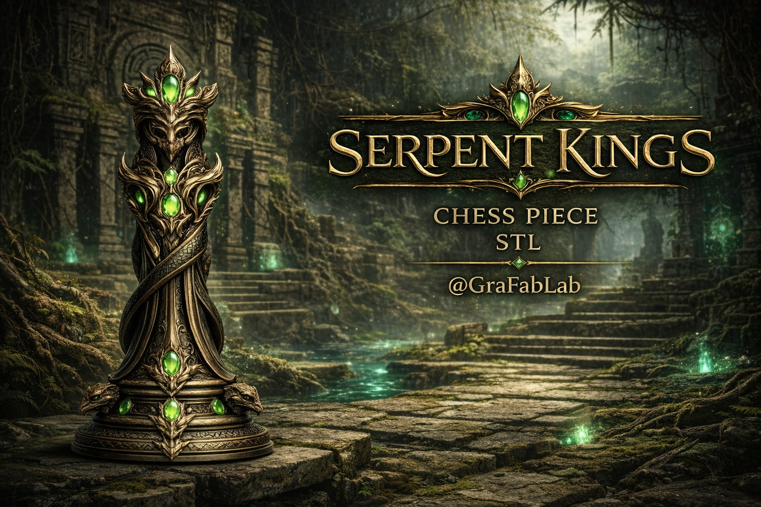Serpents Kings "King" - chess piece