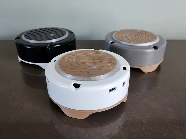 reSpeaker XVF3800 Enclosure with multiple parts