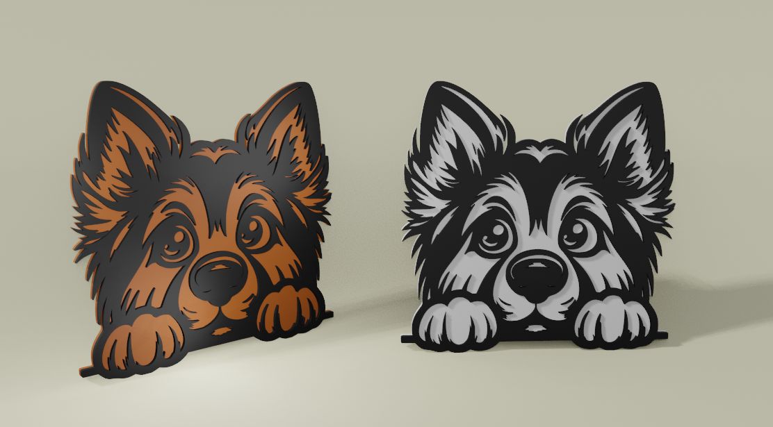 peeking dog — miniatura 3