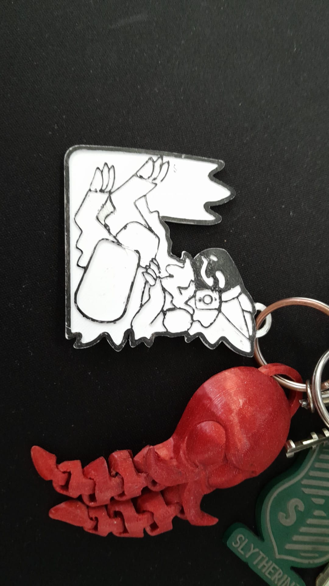 Protogen Key Chain, Multicolore, furry