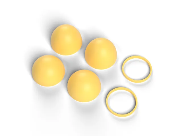 Egg Shakers - Pair of Musical Shaker Eggs for Toddlers and Music Time, No Supports (OpenSCAD)