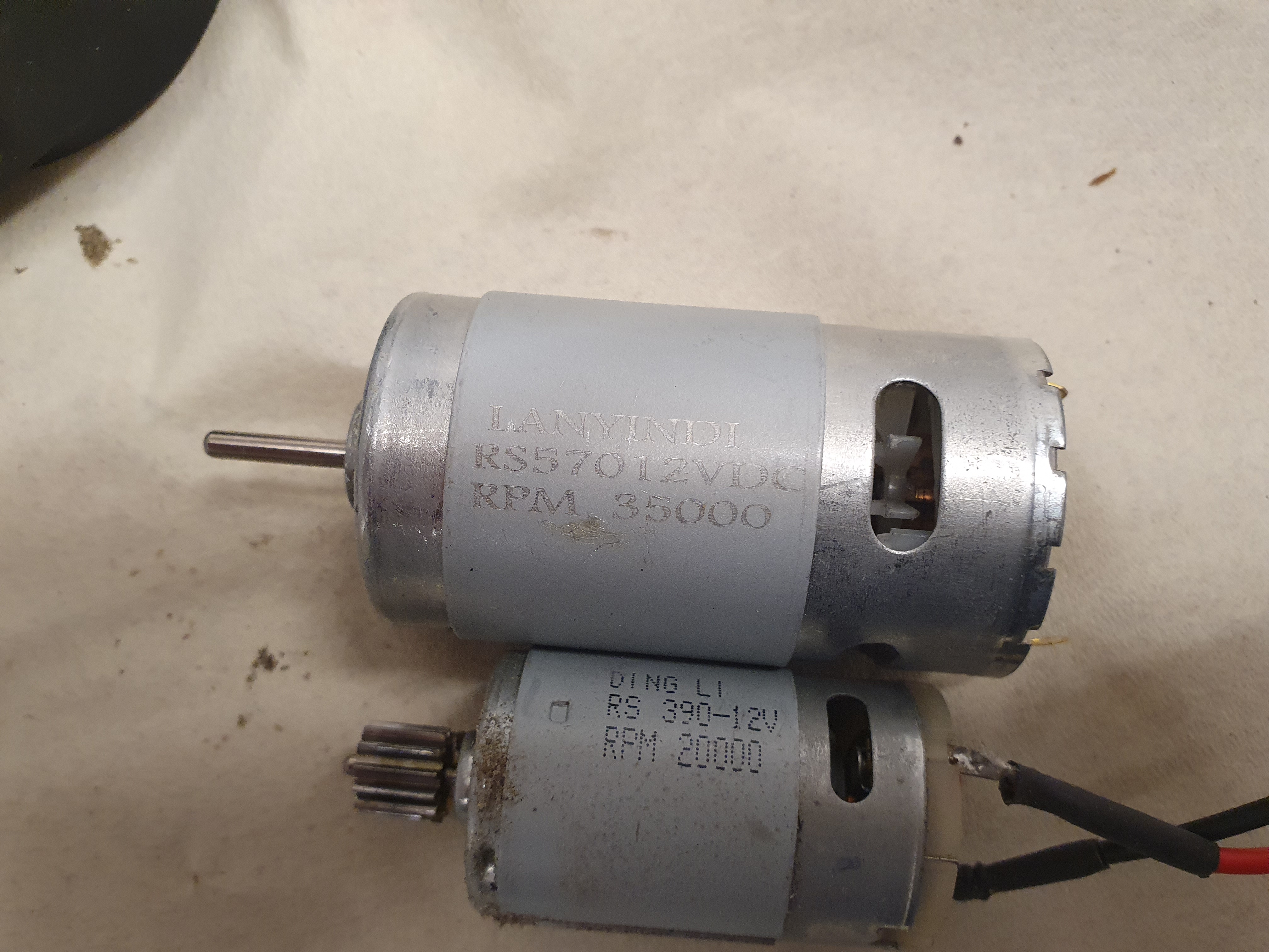 Gearbox kids car for 12V RS570 motor