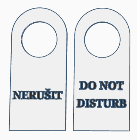 Visačka na dveře 4 (Door Sign 4)