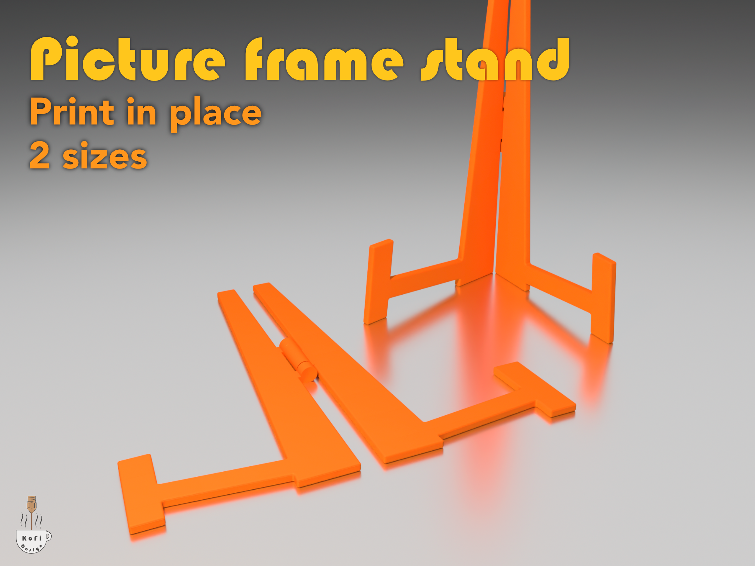 Picture frame stand, 2 sizes