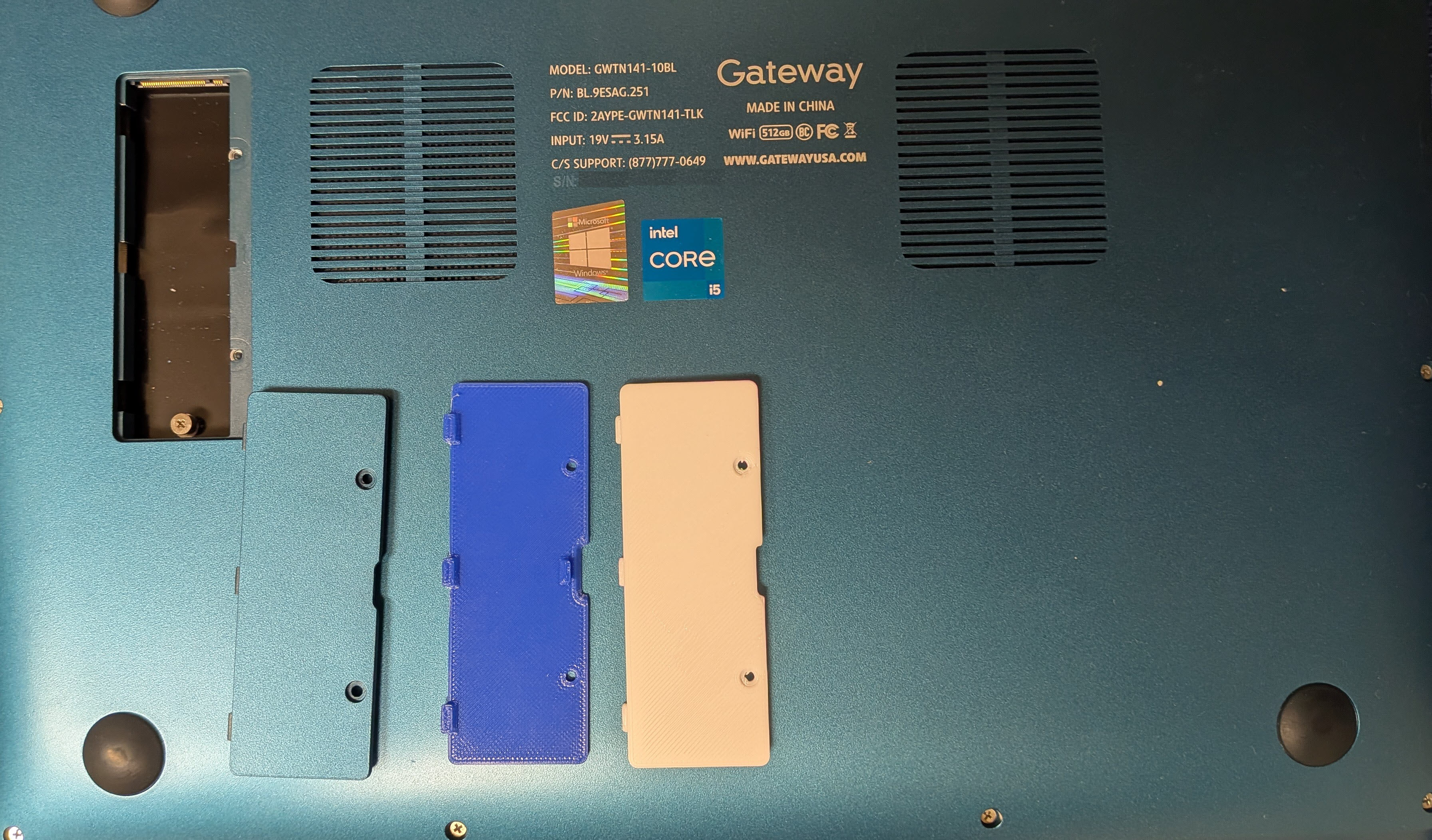 Gateway GWTN141-10 Notebook Bottom Drive Cover