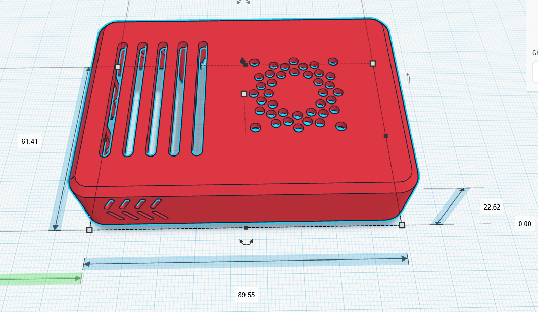 Raspberry Pi 3B/+ case with fan by gcbenlloch 3D model
