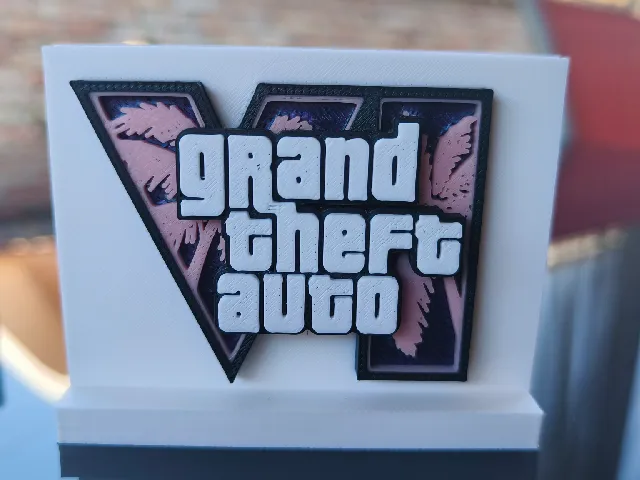 GTA VI Logo with Display Stand