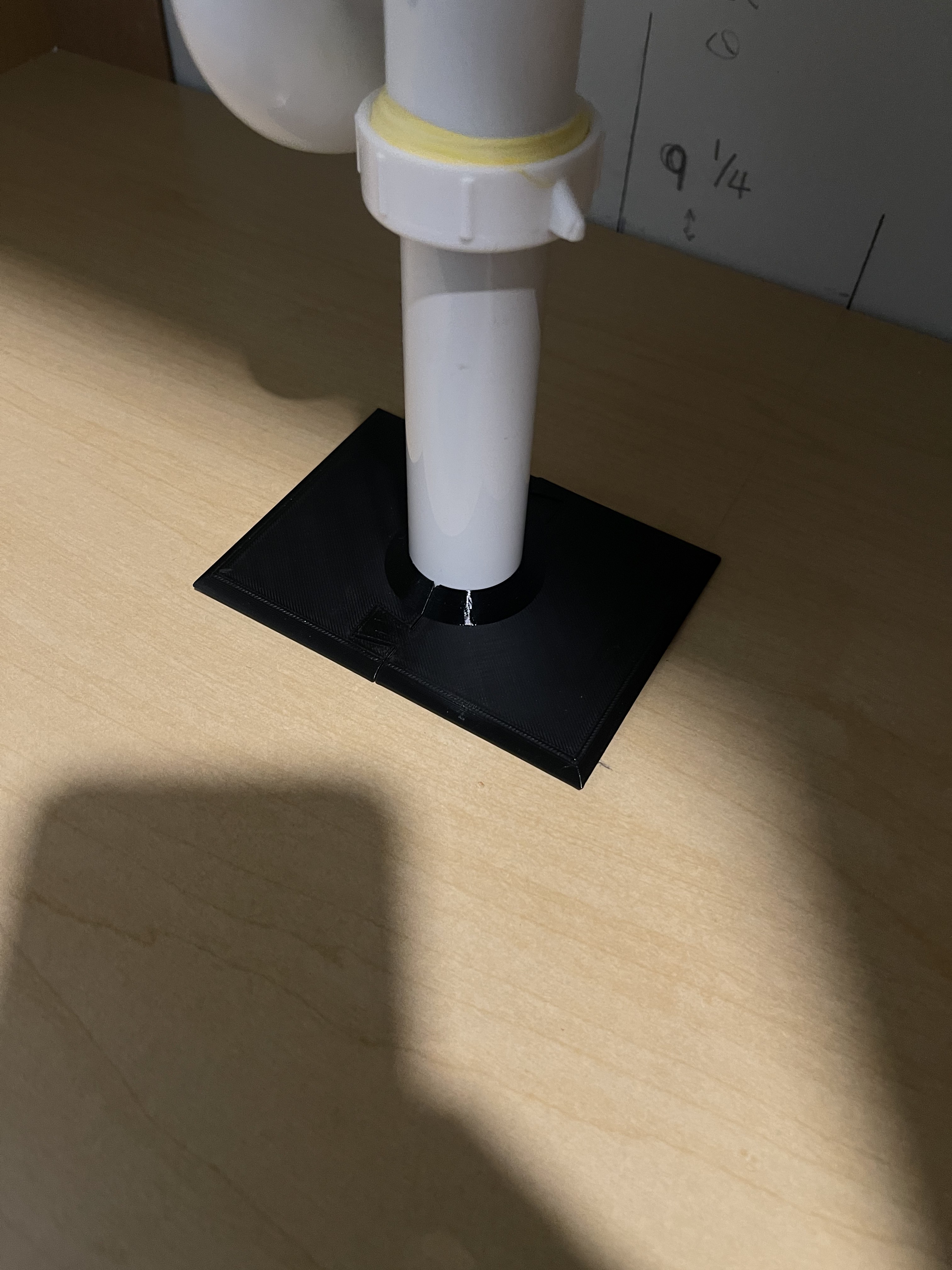 Snap-Fit Pipe Hole Cover for 32mm in diamater pipe