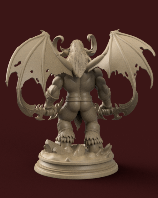 Miniatura 2 do modelo 3D Demon Hunter Bust