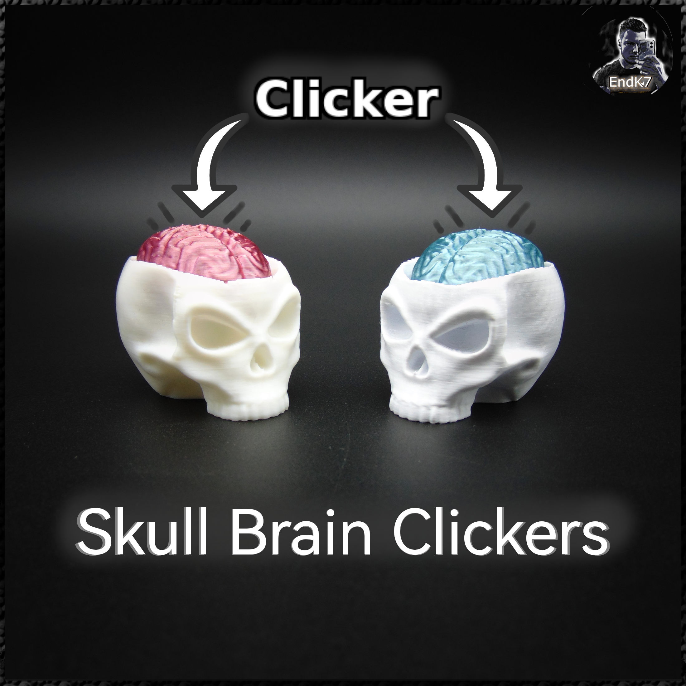 Skull Brain Clickers